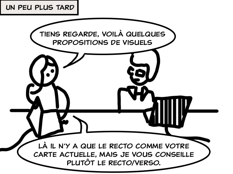 Propositions cartes de visite.